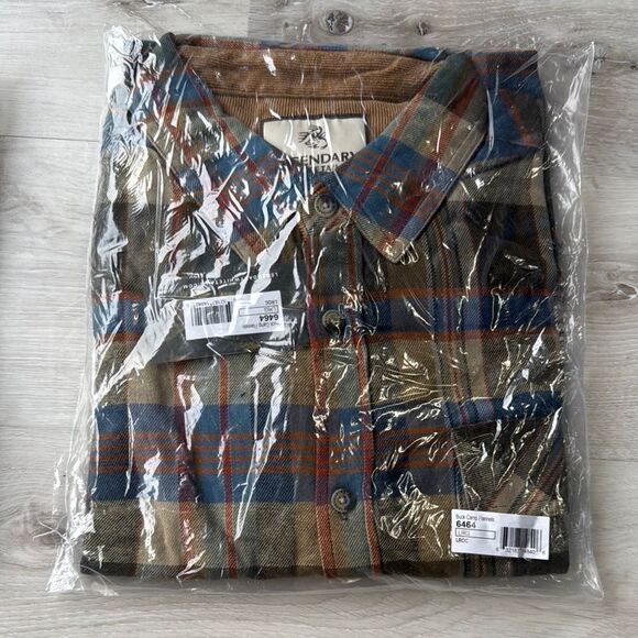 Legendary Buck Camp Flannels Large Brownstone Plaid NWT in packaging‎ - Picture 5 of 6